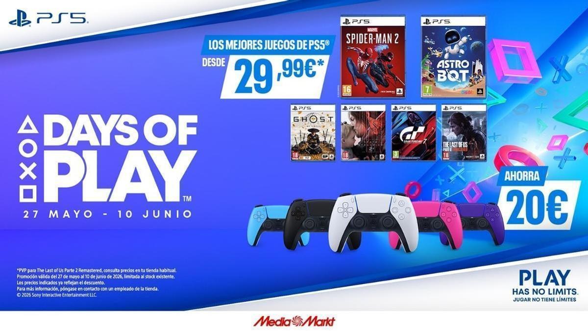 Vuelven los Days of Play: ofertas de infarto en el ecosistema PlayStation