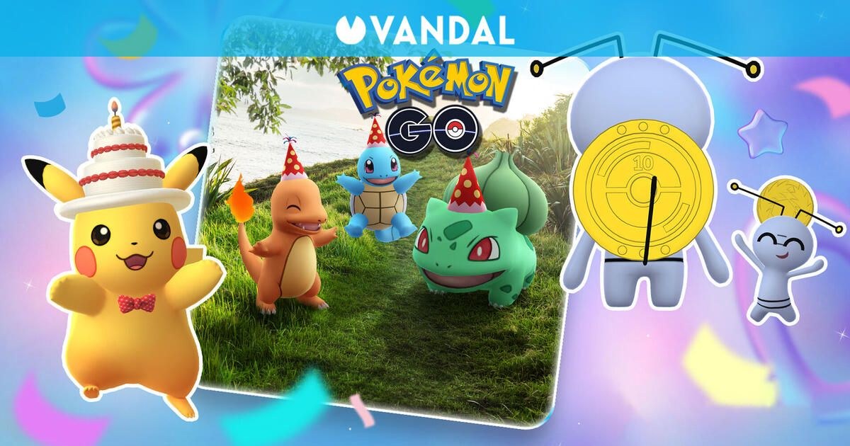Pokémon GO celebra su décimo aniversario con eventos exclusivos y debut de Gimmighoul