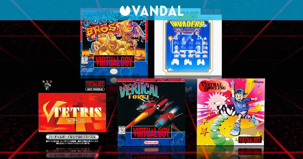 5 clásicos de Virtual Boy llegan a Nintendo Switch Online