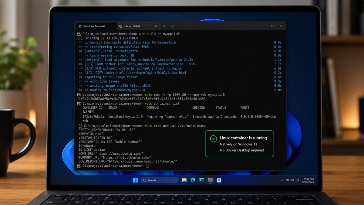 Windows 11 integra contenedores Linux de forma nativa sin depender de terceros