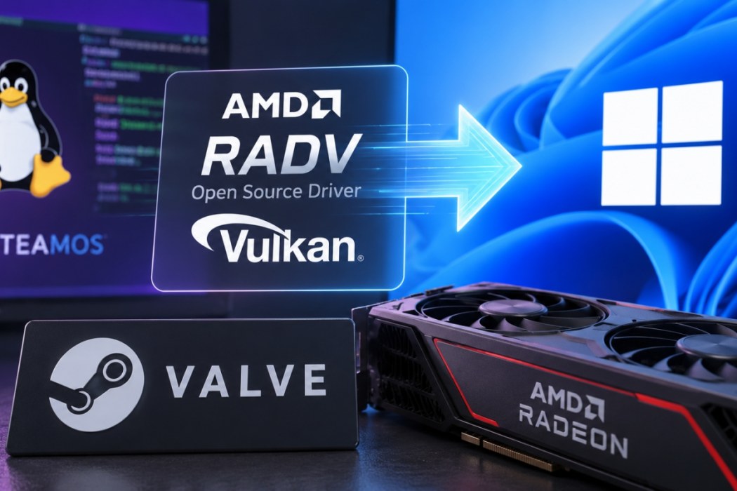 Valve trabaja en llevar los drivers RADV de Linux a Windows
