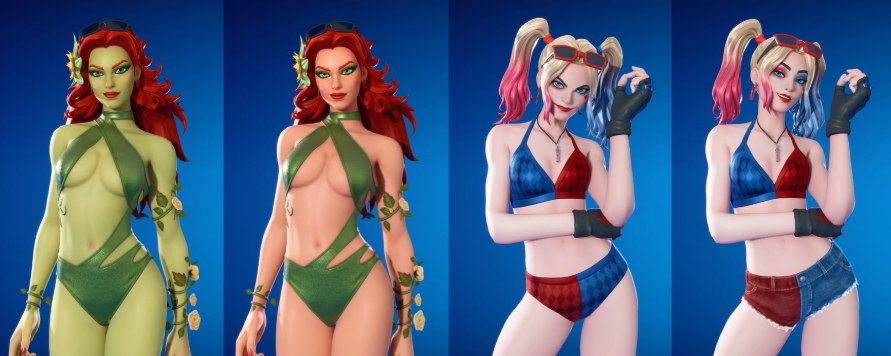 Fortnite limita Hiedra Venenosa y Harley Quinn a mayores de 13 años