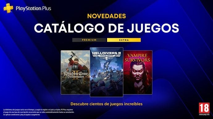 Augusto llega con Helldivers 2 y Kingdom Come: Deliverance 2 al catálogo de PlayStation Plus