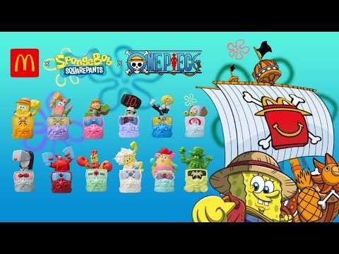 One Piece y Bob Esponja se fusionan en una nueva colección de figuras para McDonald's