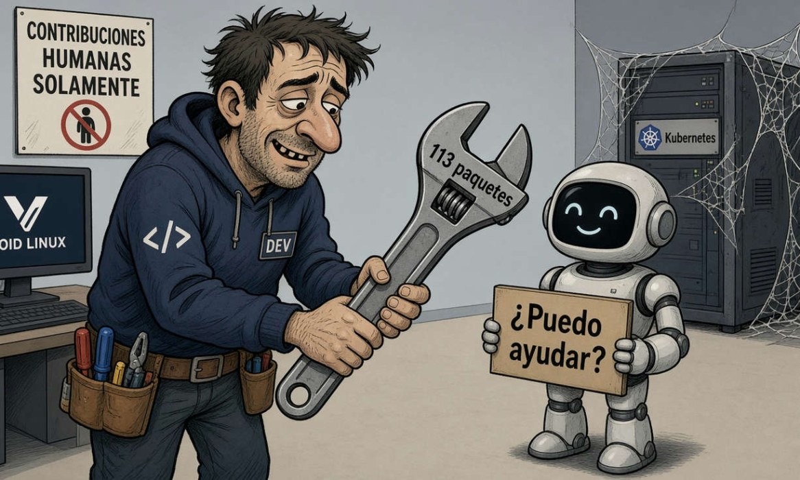 Void Linux pierde a un mantenedor clave tras una disputa sobre el uso de inteligencia artificial