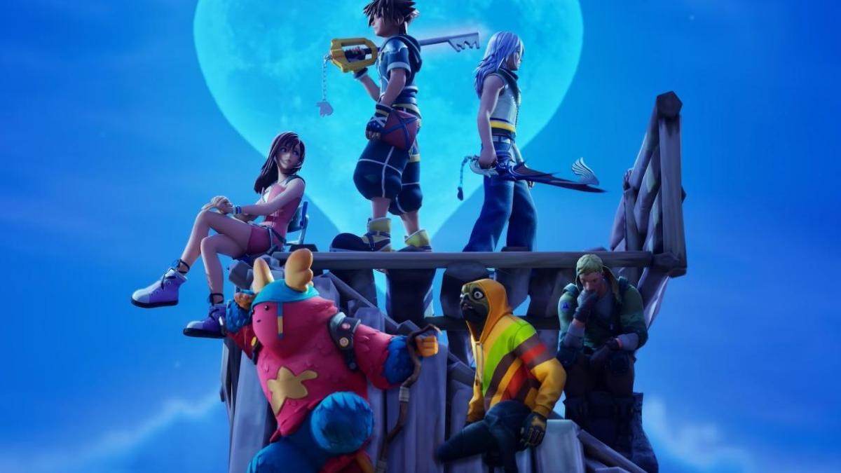 Sora y sus amigos aterrizan en el universo de Fortnite