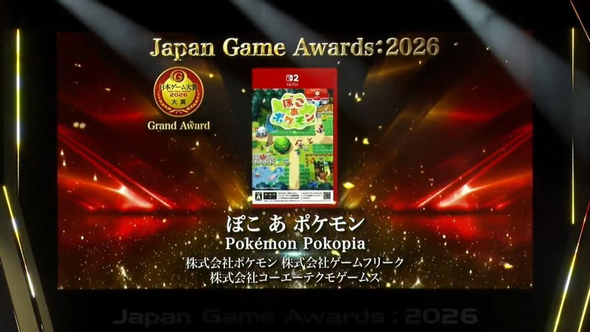 Pokémon Pokopia arrasa en los Japan Game Awards 2026
