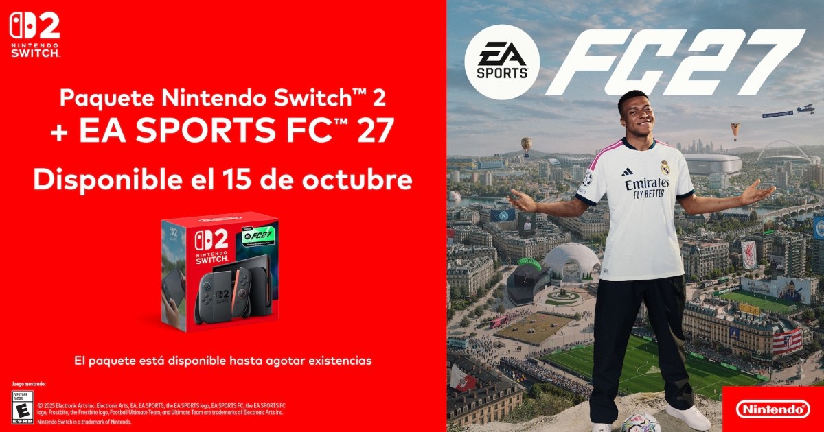 Nintendo y EA lanzan un pack exclusivo de Switch 2 con EA Sports FC 27 para Latinoamérica