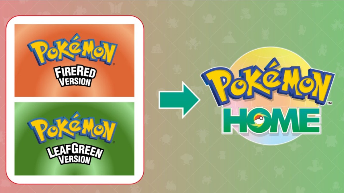 Pokémon Fire Red y Leaf Green ya son compatibles con Pokémon Home