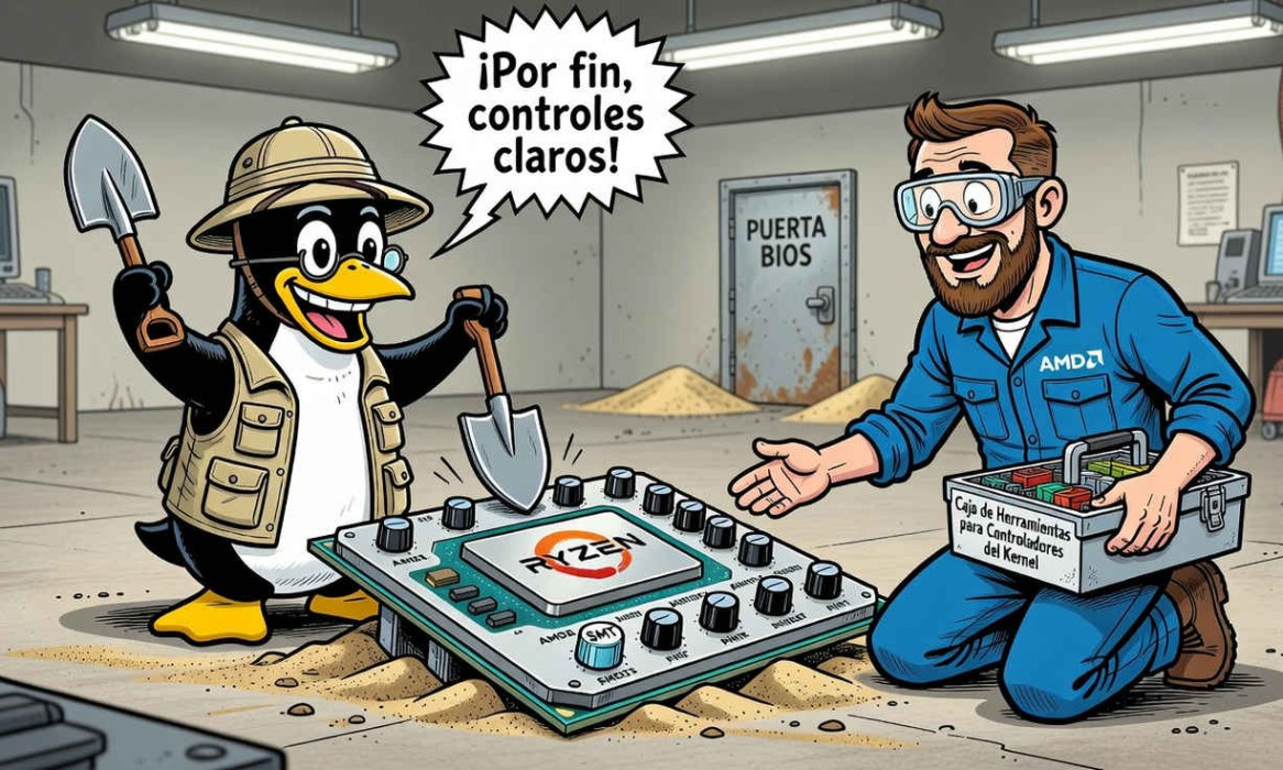 AMD facilita el ajuste de procesadores Ryzen en Linux mediante un nuevo controlador