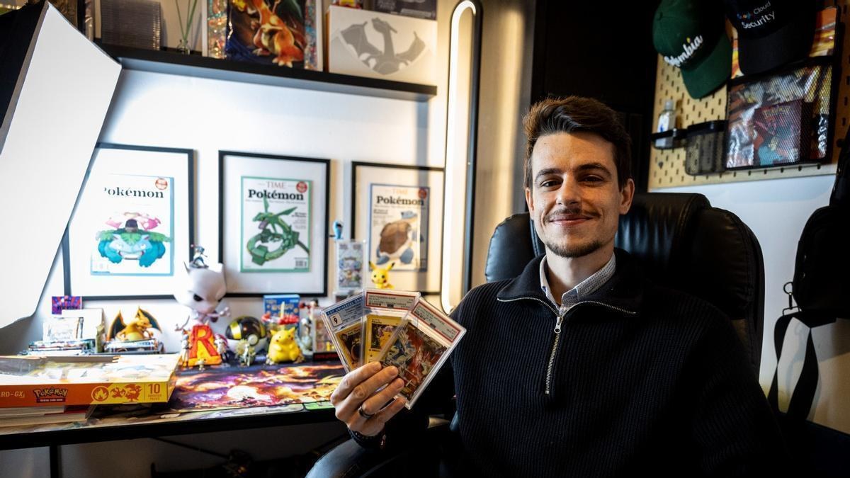 Miguel Raimond y su imperio de cartas Pokémon desde Zaragoza